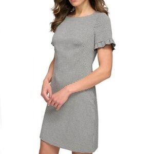 Tommy Hilfiger Black and White Houdstooth Mini Dress